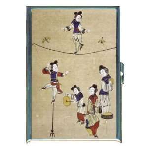Ancient Chinese Acrobats ID Holder, Cigarette Case or Wallet: MADE IN 