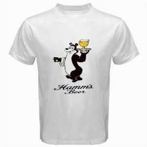  Hamms Beer Logo New White T Shirt Size  L  Everything 
