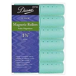  DIANE Magnetic Roller 1 3/8 inch Aqua 12 Pack (Model2720 