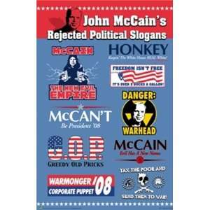  John McCains Rejected Political Slogans PREMIUM GRADE 