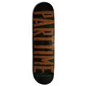  Parttime Old School Classic Black/Orange Skateboard Deck 