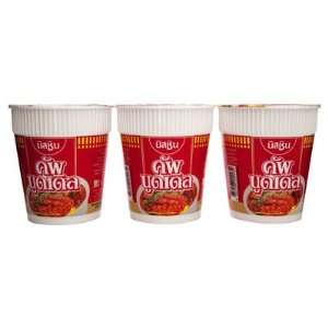  Nissin Instant Noodles Cup Tom Yum 60g. (Pack Of 3 