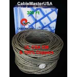 300ft UTP Cat6 24 Awg Solid (Ul CSA CM & 100% Coppers) Bulk Cable 