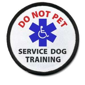  SERVICE DOG TRAINING DO NOT PET Black Rim Medical Alert 2 