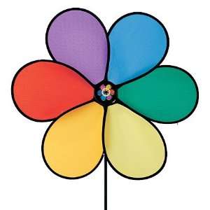  Wind Powered Spinning Flower Power Garden Accent With LED 