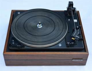 Vintage Dual 1212 Turntable with United Audio Wood Base  