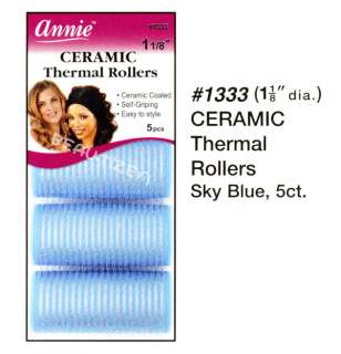 Annie Ceramic Thermal Rollers Sky B 5 pcs ~1 1/8 #1333  