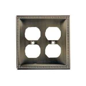  Mintcraft 3240 4AB Square Bead Double Receptacle Wall 