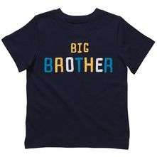 Carters Big Brother Short Sleeve Shirt Tee 2T 3T 4T 5T NWT Navy Blue 
