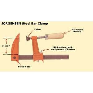  Adjustable 8 Steel Bar Clamp 3908*