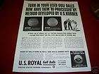 1942 US Royal Golf Balls Have Reprocessed Ad