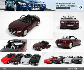 BMW Z4 132, 5 Color selection Diecast Mini Cars Toys Kinsmart No 