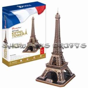  3d Puzzel Architecture Model 30 Eiffel Tower 82 Pcs: Toys 