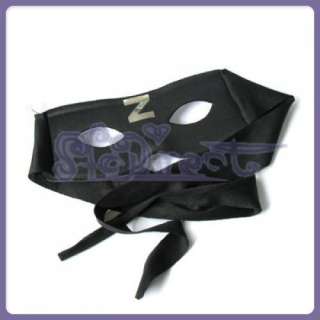 New Zorro Eye Face Mask w Ties Dress UP Costume Prop  