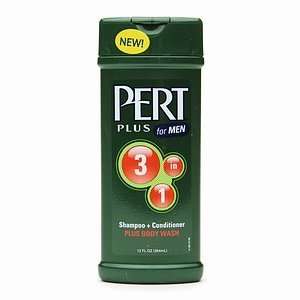 Pert Plus Pert Men 3in1 Shampoo/Conditioner/BW Med,12 Ounce Bottles 