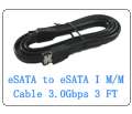 Ports SATA to ESATA +1 IDE Power Port Bracket for HDD  