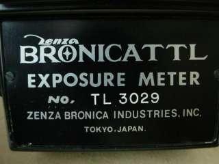 Bronica S2 Professional TTL Exposure Meter w/case  Vintage Metered 