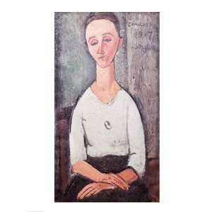  Portrait of Madame Chakowska, 1917 by Amedeo Modigliani 18 