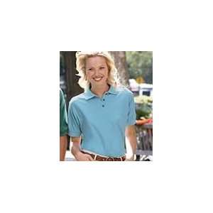  Ladies Polo Shirt, 60C/40P, Black, 2XL Health & Personal 