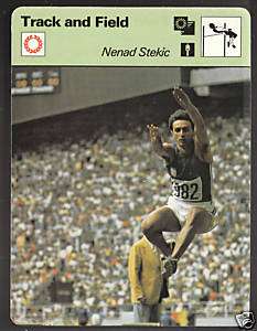 NENAD STEKIC Track & Field 1979 SPORTSCASTER CARD 58 15  