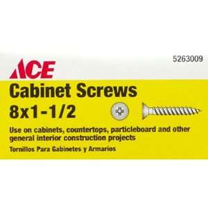  ACE DRYWALL SCREWS 46196 ACE Cabinet Screw, Flat Head # 8 