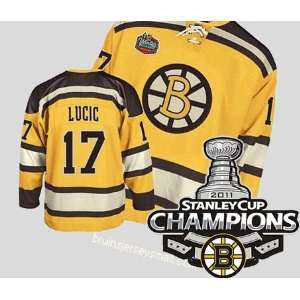   Lucic Hockey YELLOW Jersey Size 48/M (ALL are Sewn On and Stitched