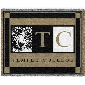    TEXAS Temple College Tapestry Throw PC 4957 A
