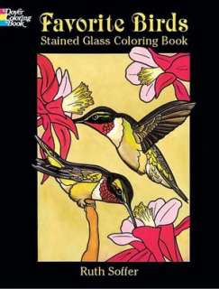 Favorite Birds (Dover Pictoral Archive Series) Stained Glass Coloring 