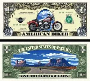 HARLEY DAVIDSON MILLION DOLLAR BILL (100 ea)  