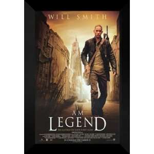  I Am Legend 27x40 FRAMED Movie Poster   Style C   2007 