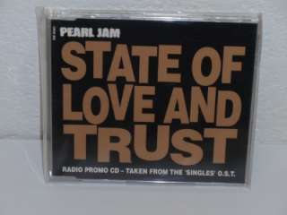 PEARL JAM State Of Love and Trust Promo CD RARE NM (from Singles OST 
