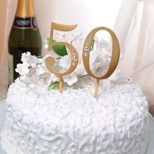 Exclusive Gifts and Favors 50th Wedding Anniversary Rhinestone Cake 