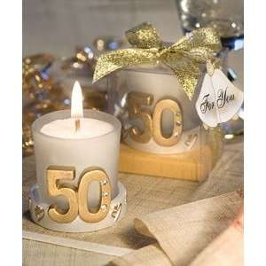 50TH GOLDEN ANNIVERSARY CANDLE FAVORS Show your guests that after 50 