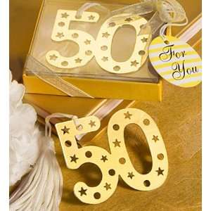  Shower / Wedding Favors : 50th Anniversary Design Bookmark Favors 