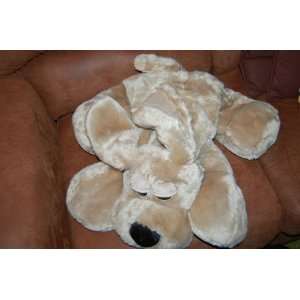   CommonWealth Big Fluffy Plush Dog 24 Long Cuddle Soft: Toys & Games