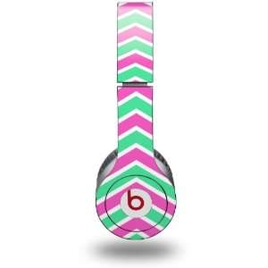  Zag Teal Green and Pink Decal Style Skin (fits genuine Beats Solo HD 
