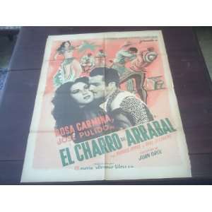   Mexican Movie Poster El Charro Del Arrabal Rosa Carmina Juan Orol 1949