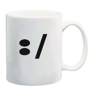  EMOTICON SKEPTICAL Mug Coffee Cup 11 oz: Everything Else