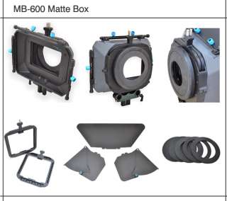 Matte box universal rail system For xl1 FX1 z1u 5d 7d  