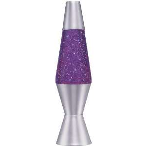   Lite 10 Glitter Lamp   Purple Liquid/Silver Glitter