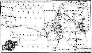 Entire Chicago North Western Territory track charts CNW  