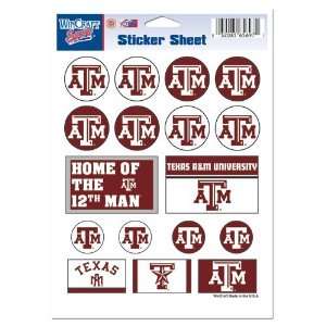  Texas A&M University Sticker Sheet 5x7: Everything Else