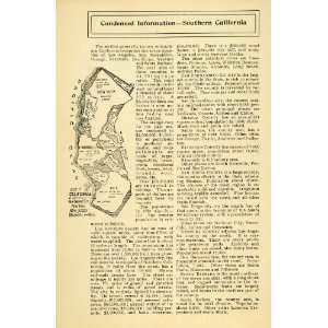  1899 Print Crops Railroad Mine Populous Map California 
