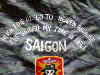 Vietnam War Tiger Stripe MACV SOG SAIGON RANGER Souvenir Shirt #11 