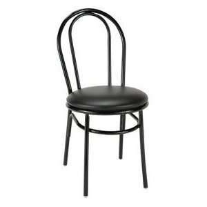  Kfi   3210bk 9202   Vinyl Upholstered Dining Chair Black 