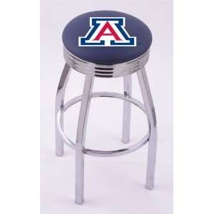  University of Arizona 25 Single ring swivel bar stool 