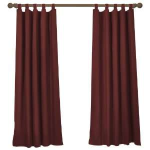  Red Cotton Canvas Curtains   63 Inch: Home & Kitchen