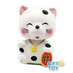  Cute Lucky Cat bobble head Nodding Head: Toys & Games