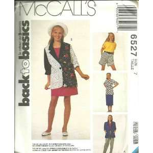   Skirt For Stretch Knits Only (McCalls Sewing Pattern 6527, Size 7