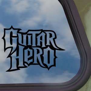  GUITAR HERO GAME Black Decal Car Truck Window Sticker 